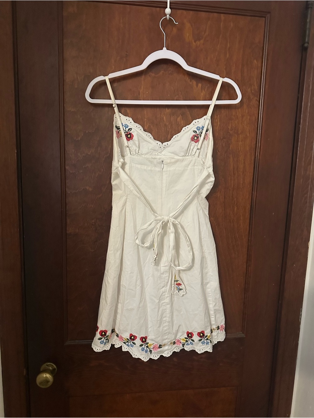 Betsey Johnson Y2K Embroidered Eyelet Mini Dress - Picture 3 of 5